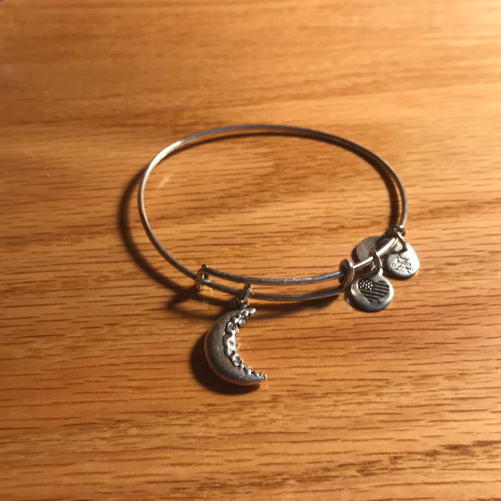 Alex and ani crescent moon bangle
